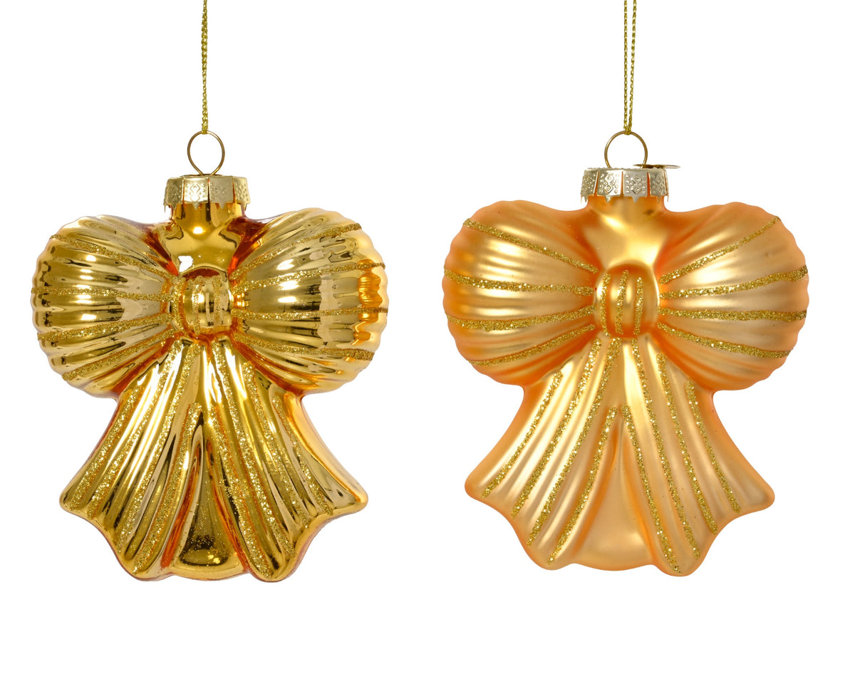 strik glas shiny - matt gltter line 2col ass licht goud l.9cm x w.4.2cm x h.10cm