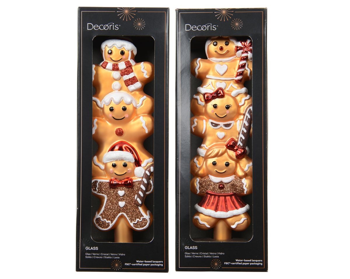 piek glas treetopper glass 2ass multi l.8cm x w.3.5cm x h.27cm