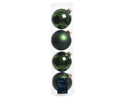 kerstballen glas shiny,matt mix dennengroen d.10cm