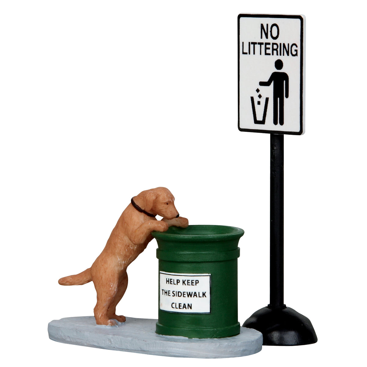 no littering, set of 2