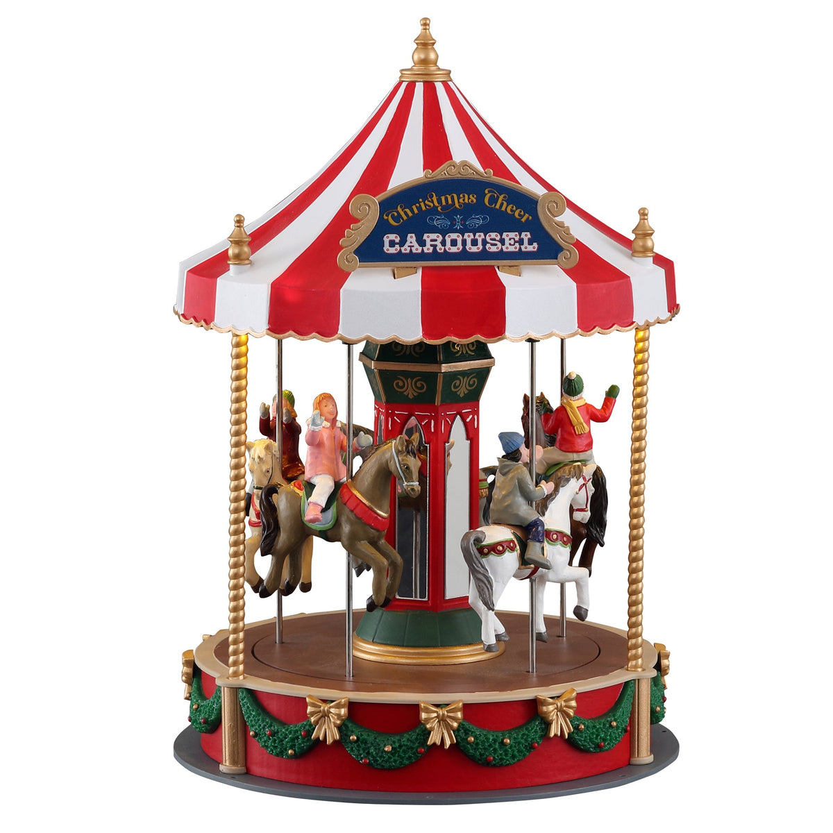 christmas cheer carousel, b/o (4.5v)