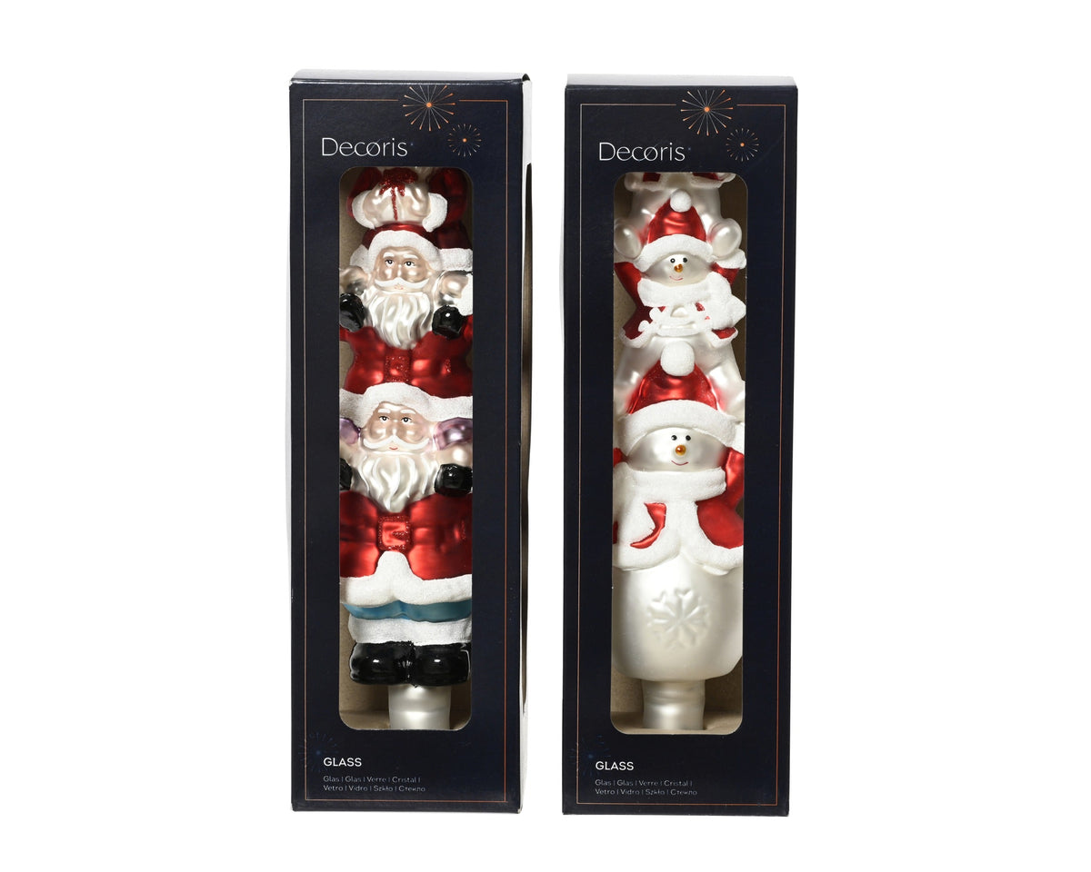 piek glas matt glitter 2ass assortie d.9cm x l.31cm