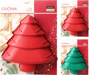 cakevorm siliconen kerstboom. 2 ass kleur