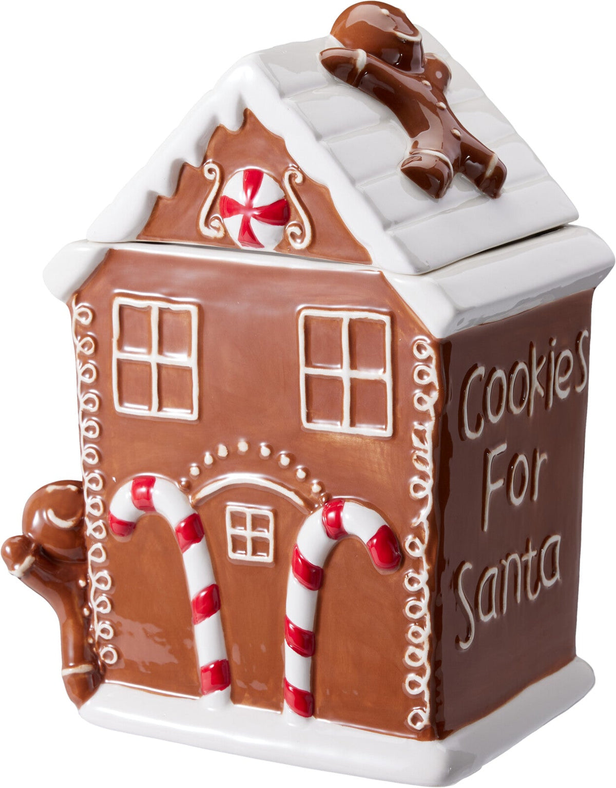voorraadpot 16x12x24cm dolomiet kerstcake design