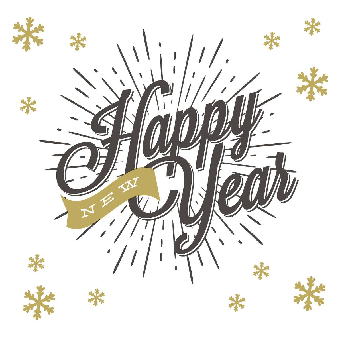 servetten new year 3-laags tissue 33 x 33 cm