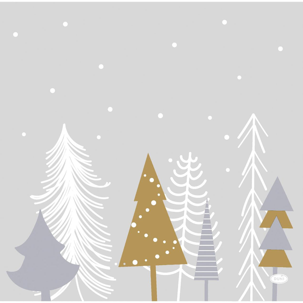 servetten winter trees bio dunisoft 40 x 40 cm