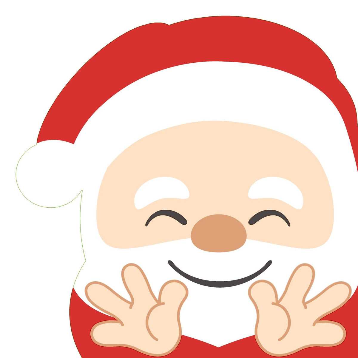 silhouettes servetten - hello santa airlaid 33 x 33 cm