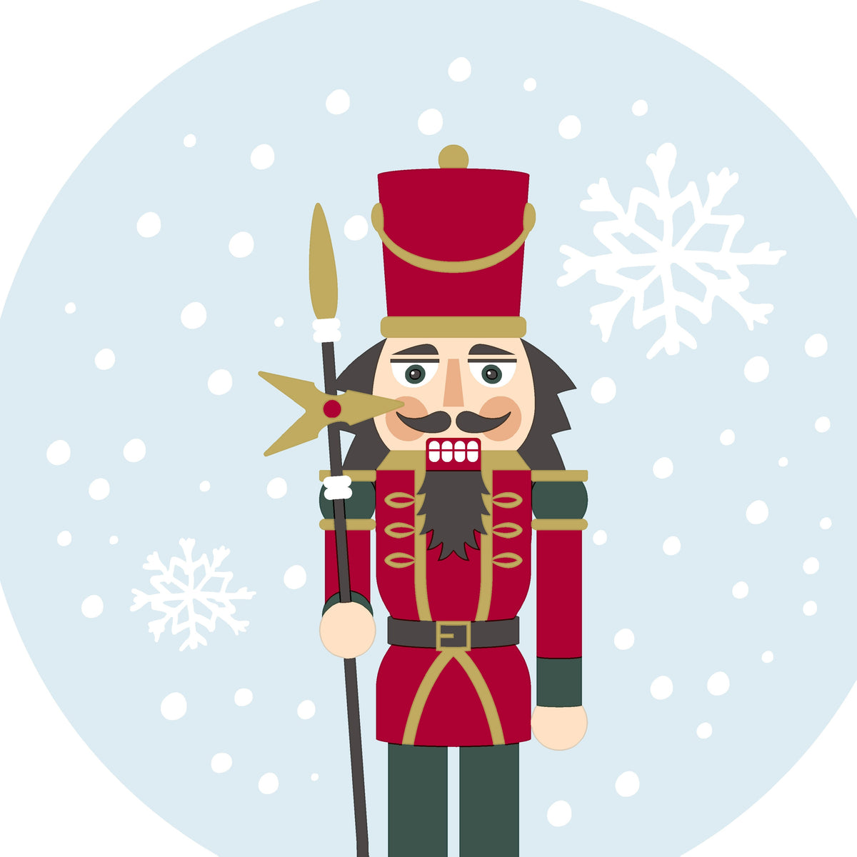 silhouettes servetten - snowy nutcracker airlaid 33 x 33 cm
