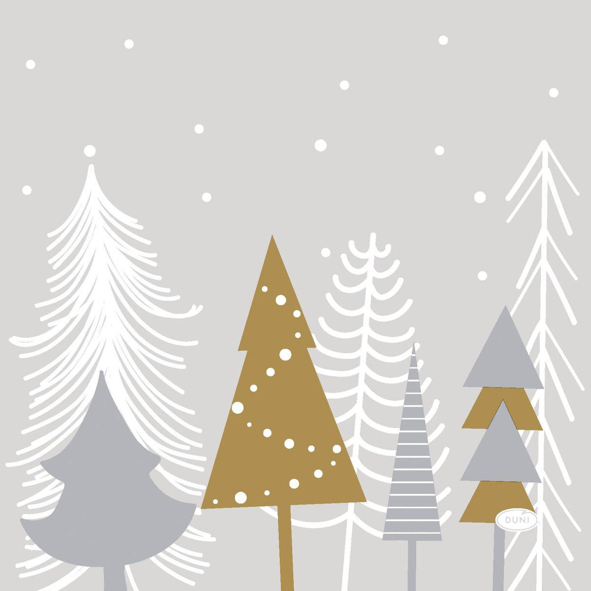 servetten winter trees 3-laags tissue 33 x 33 cm