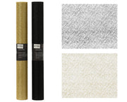 decostof polyester glitter 2col ass assortie l.200cm x w.35cm x h.0.1cm