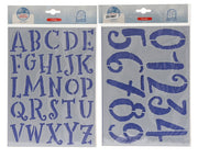 stencils pet shiny 2ass wit l.26cm x w.19cm x h.0.1cm