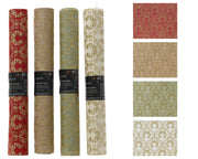 decostof polyester gold print 4ass assortie l.200cm x w.35cm x h.0.01cm