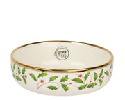 schaal porselein decal the rim with gold electroplated groen/kleur(en) d.16cm x h.5.8cm