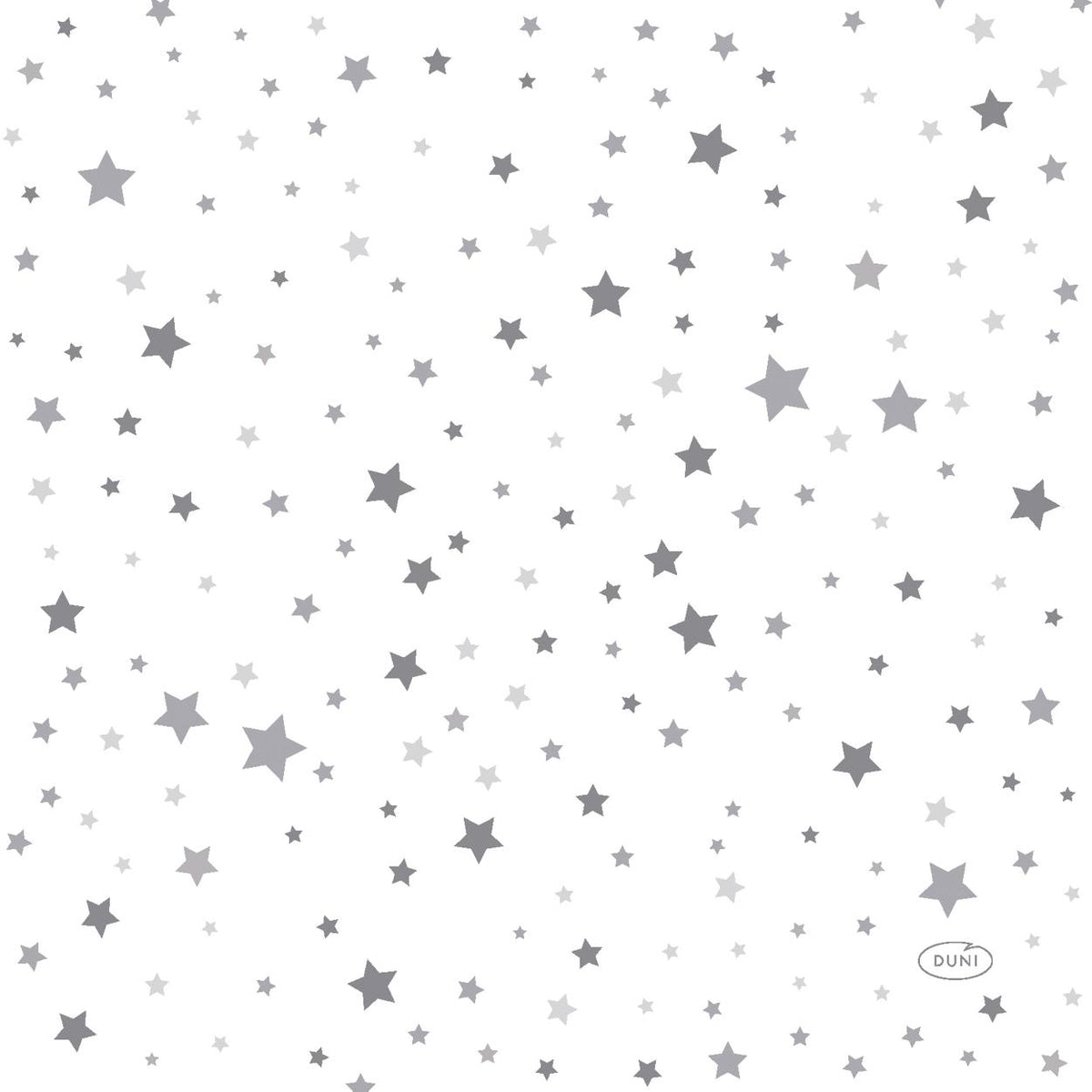 servetten silver stardust 3-laags tissue 33 x 33 cm
