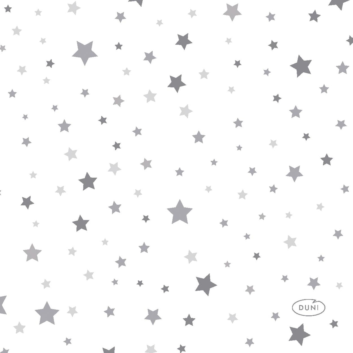 servetten silver stardust 3-laags tissue 24 x 24 cm