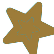silhouettes servetten - golden star decor airlaid 33 x 33 cm