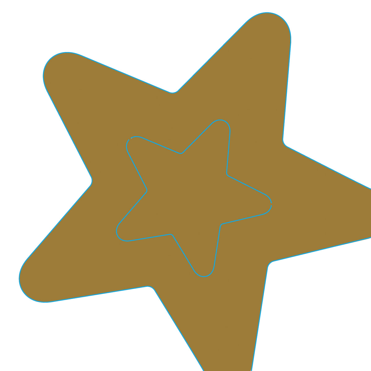 silhouettes servetten - golden star decor airlaid 33 x 33 cm