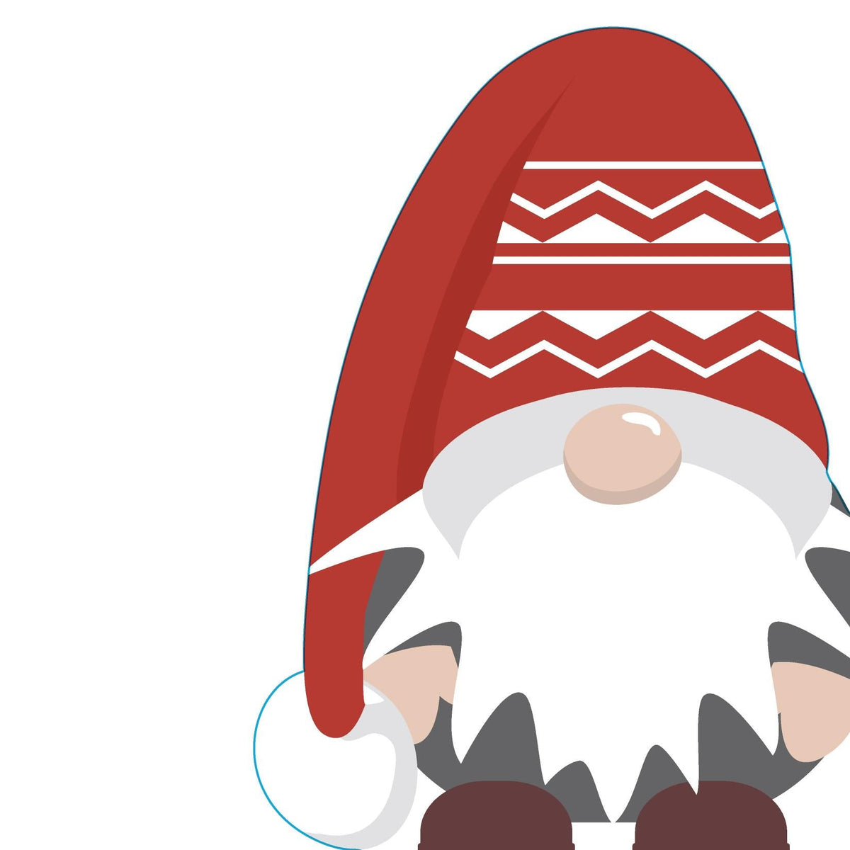 silhouettes servetten - swedish gnome airlaid 33 x 33 cm