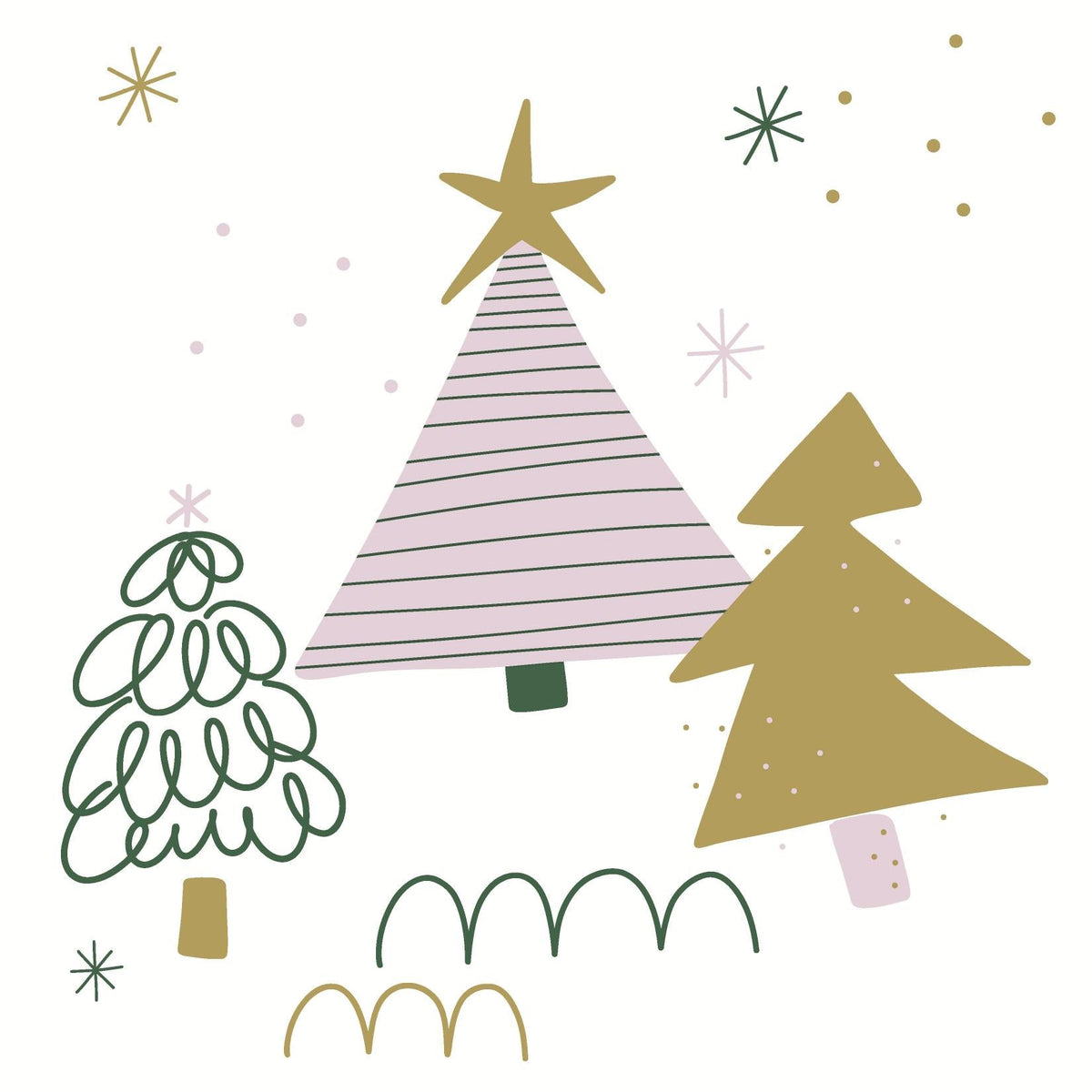 servetten three trees 3-laags tissue 33 x 33 cm