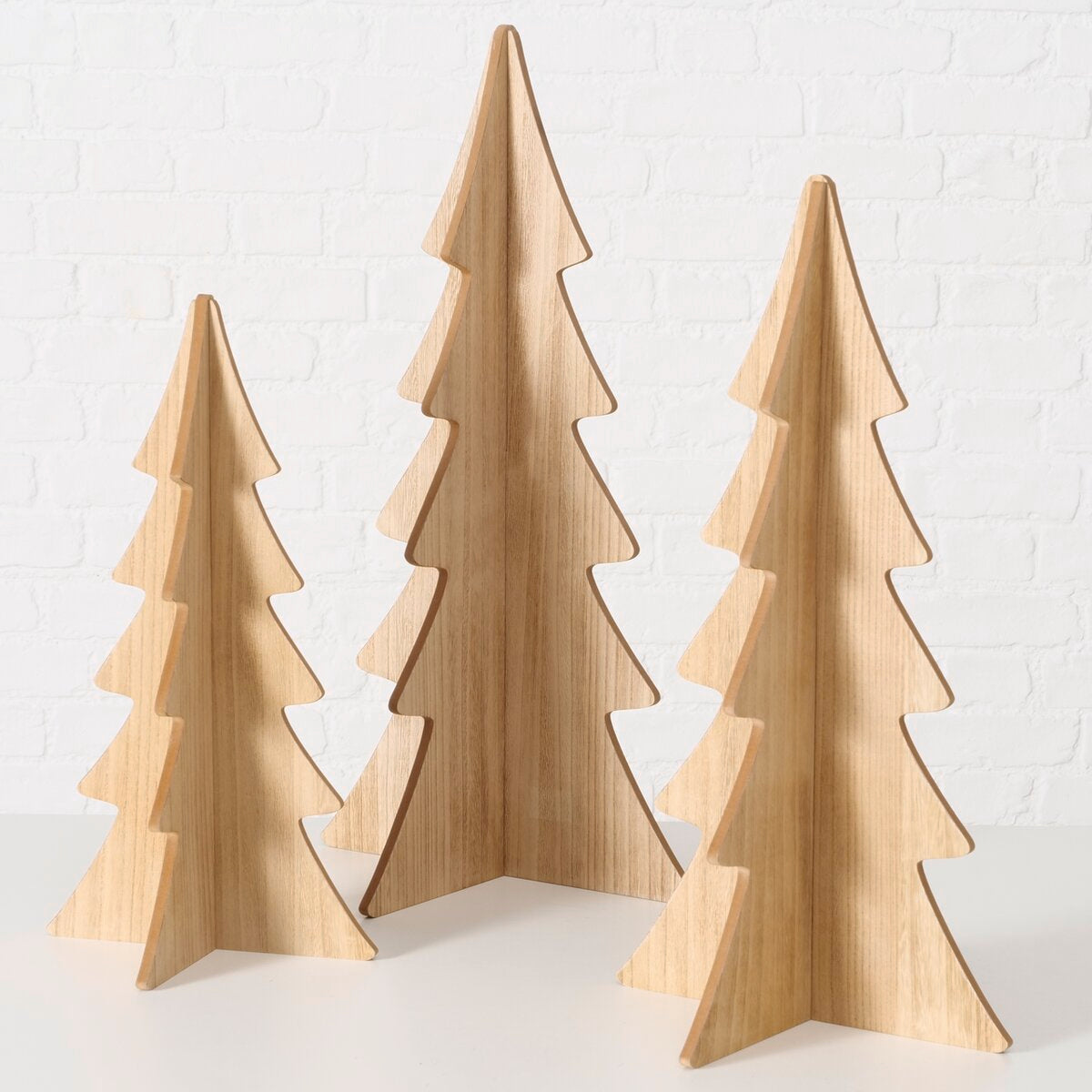 decoratieve standaard ceti, zlvrden, kerstboom, h 60,00 cm, mdf, effen