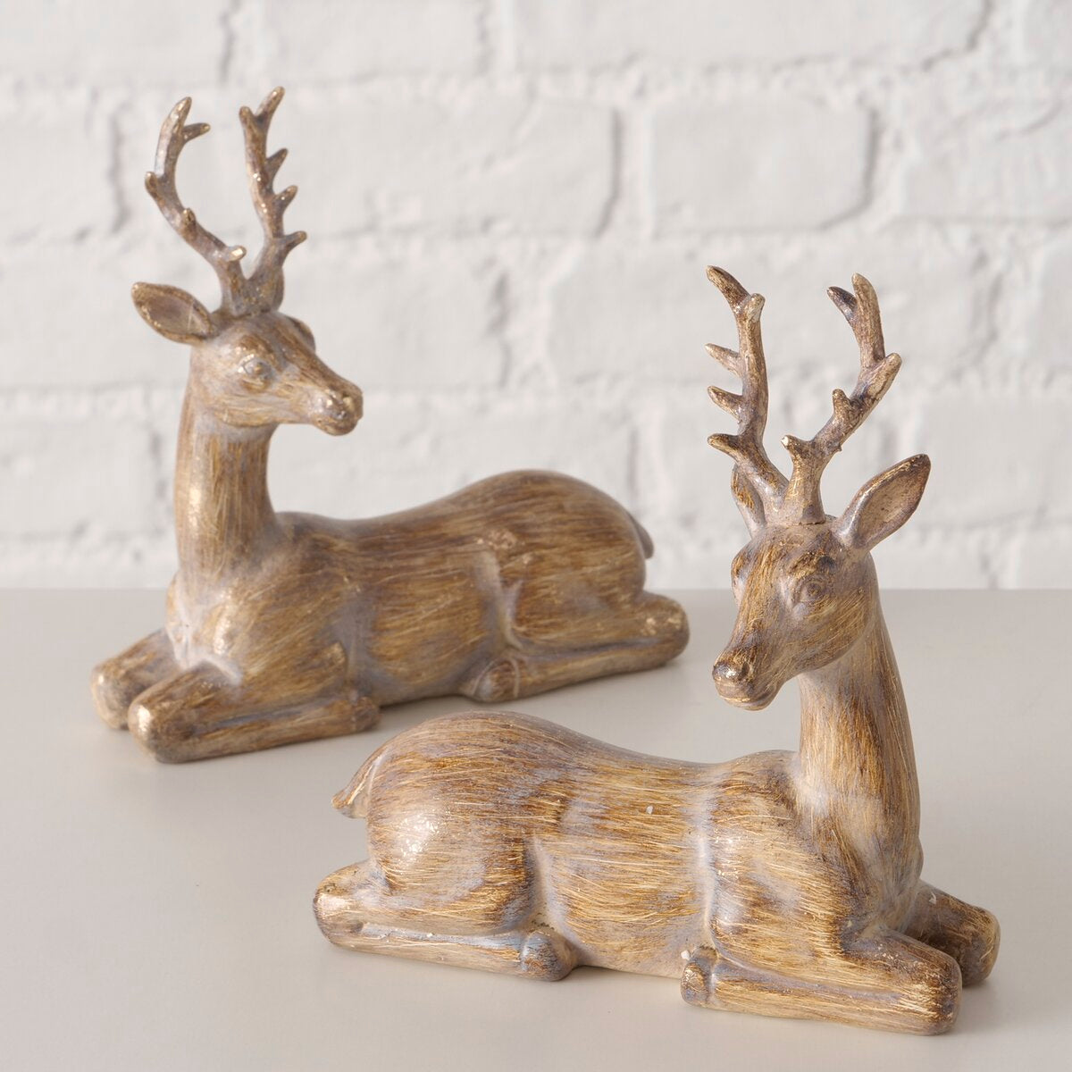 figuur pado , 2 ass., hert, h 15,00 cm, synthetische hars, brn
