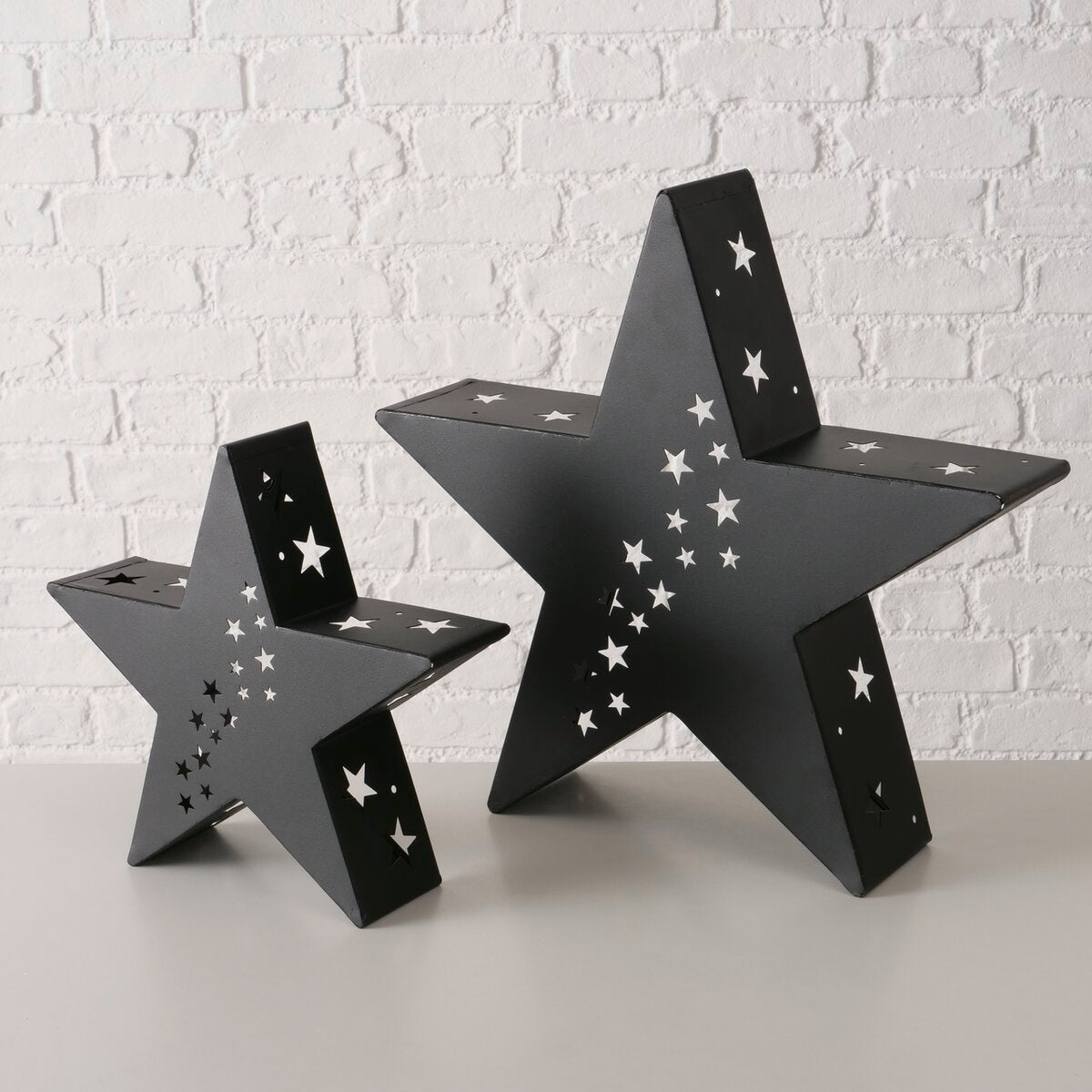 decoratieve standaard touko, ster, h 29,00 cm, ijzer, effen
