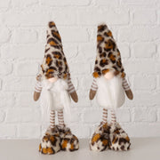 figuur leo, 2 ass., kabouter, h 33,00 cm, ijzer, btn, polyester, brn, wt