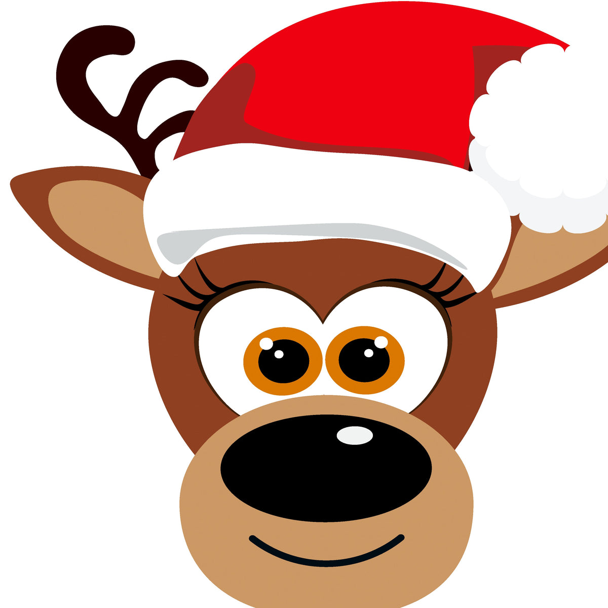 silhouettes servetten - reindeer smiley airlaid 33 x 33 cm