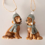 kersthanger wuffi, 2 ass., hond, l 4,00 cm, h 6,00 cm, mat