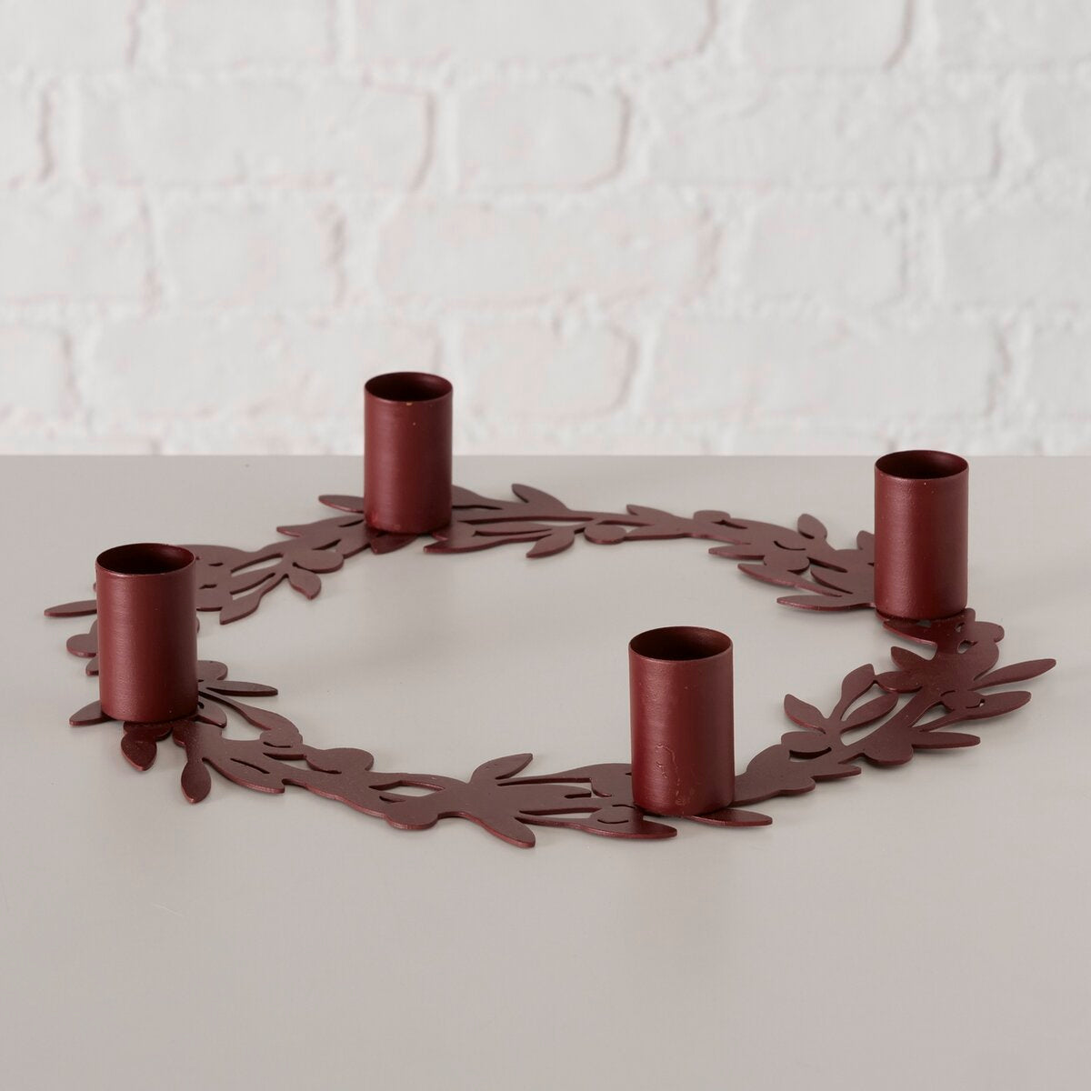 kandelaar turno, rond, h 4,50 cm, l 27,00 cm, ijzer