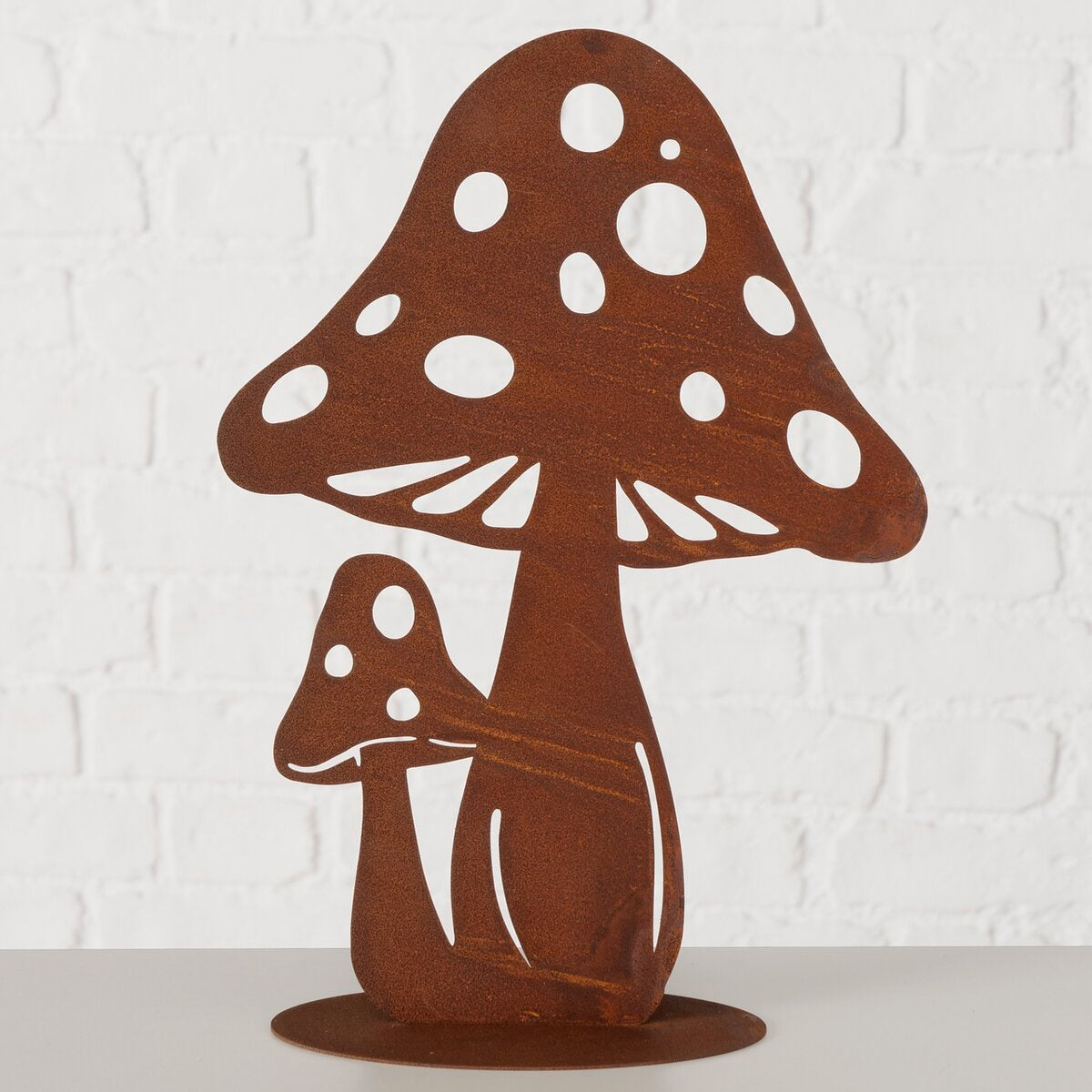 decoratieve standaard fungi, paddenstoel, met stand, h 30,00 cm, ijzer
