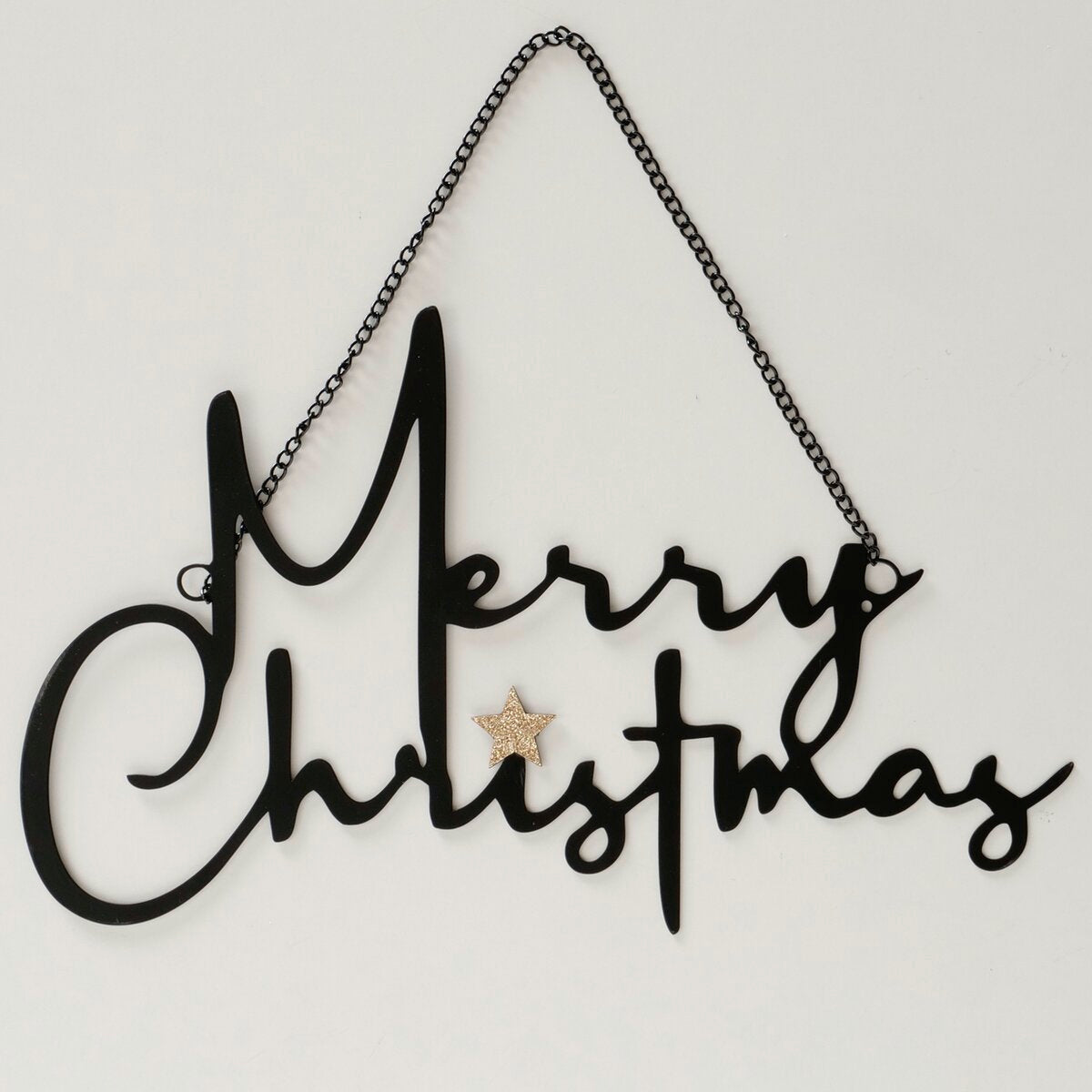 decoratieve hanger merry christmas, rechthoek, l 30,00 cm, h 1,00 cm, hangvoorziening