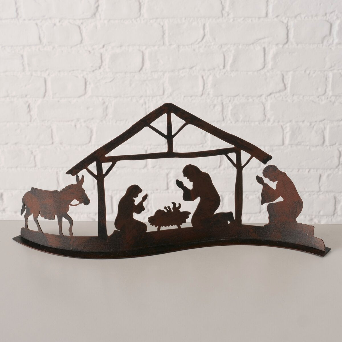 decoratieve standaard greppia, rechthoek, met stand, h 13,50 cm, ijzer