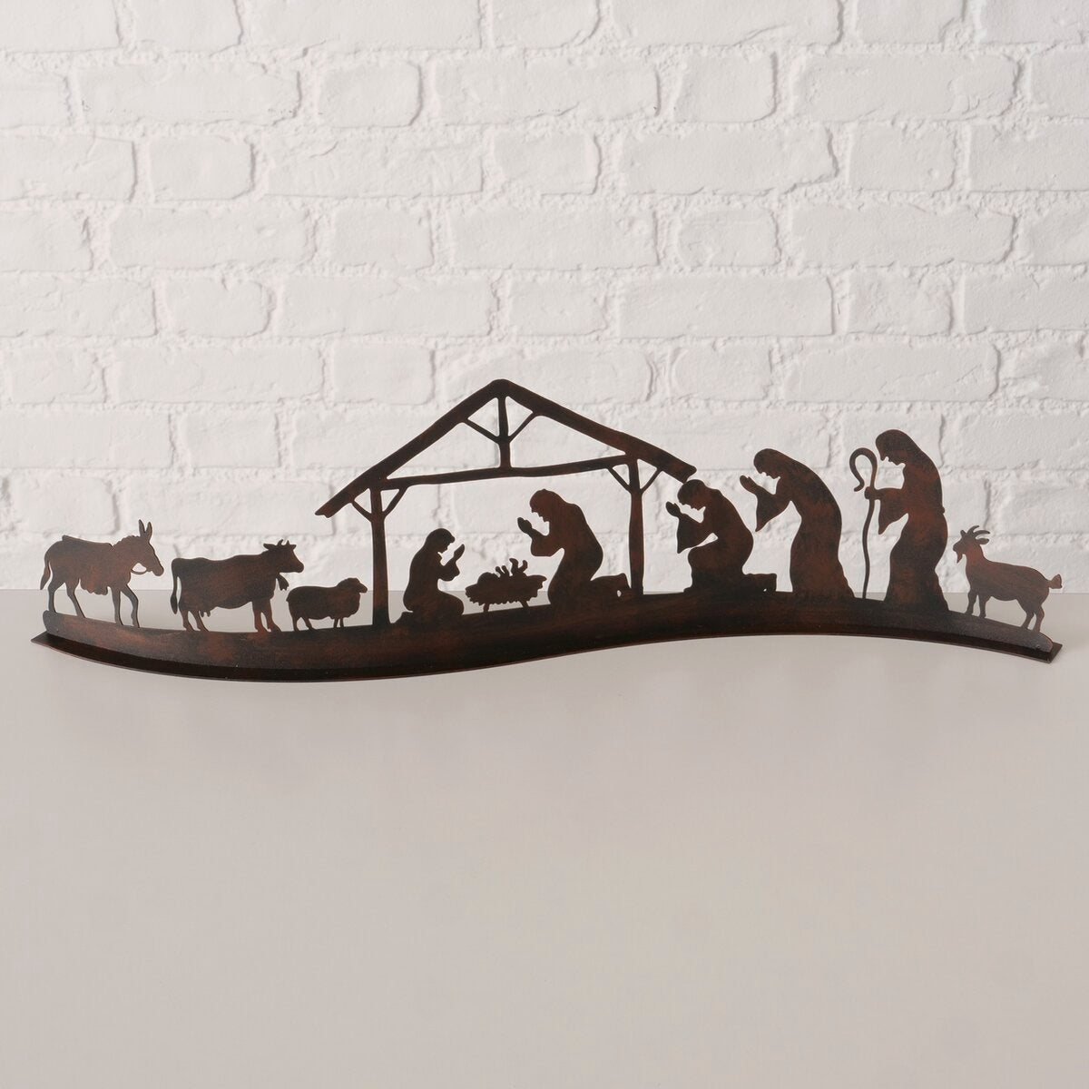 decoratieve standaard greppia, rechthoek, met stand, h 14,50 cm, ijzer