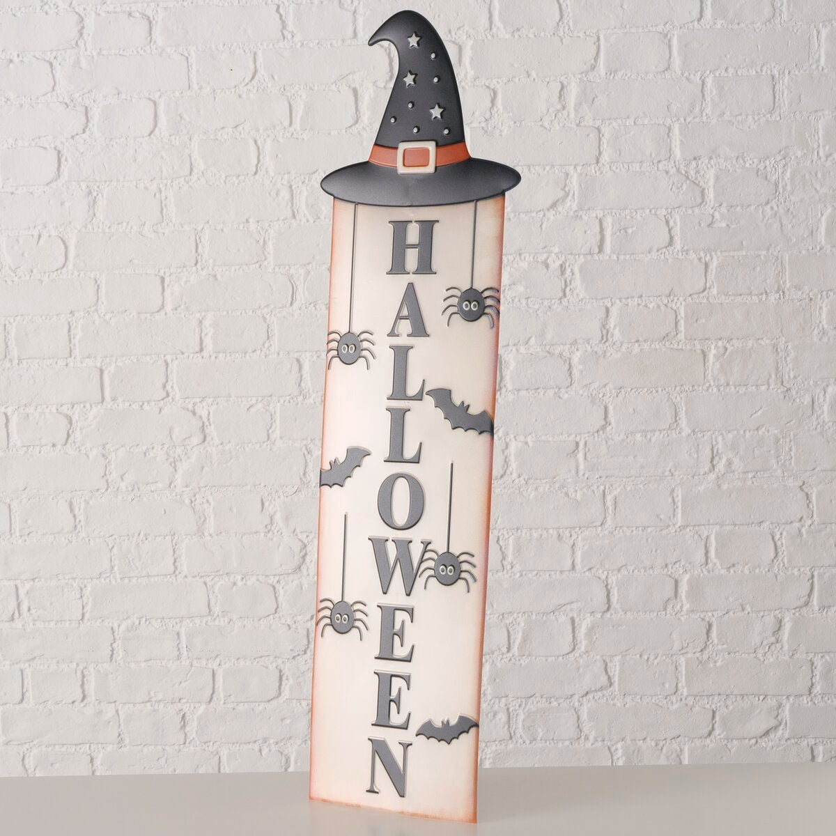 decoratieve standaard spooky, rechthoek, h 88,00 cm, ijzer, veelkleurig, spreuk/tekst