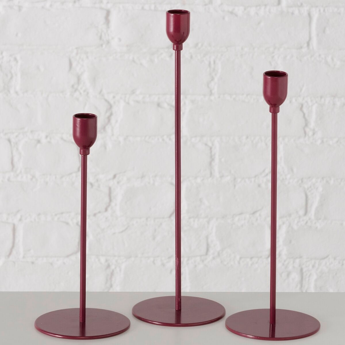 kandelaar malte, rond, h 32,50 cm, ijzer, rd