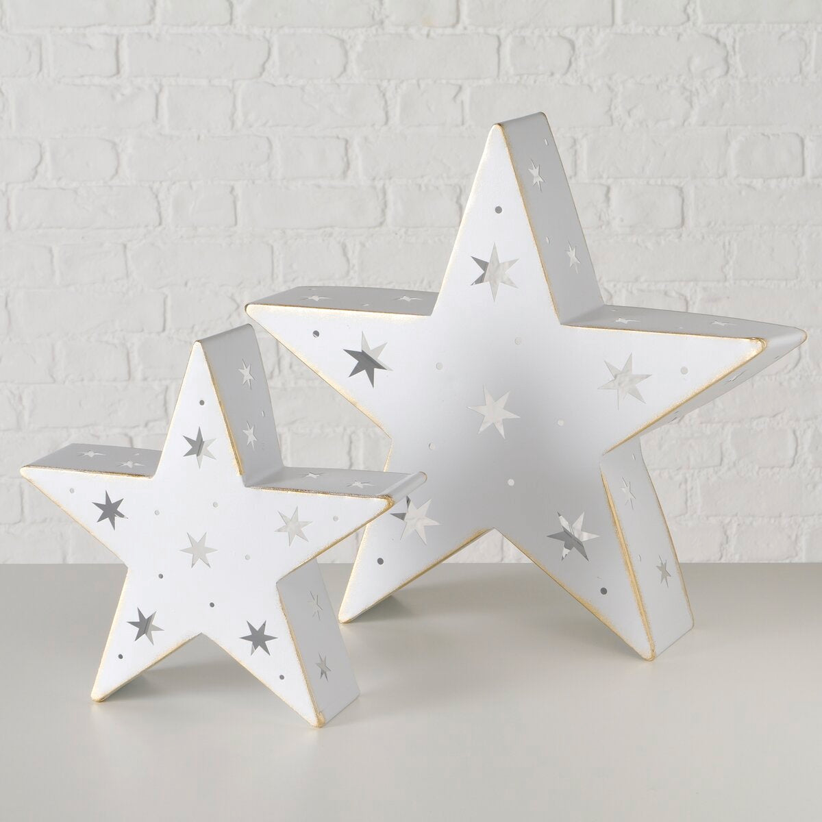 decoratieve standaard junea, ster, met stand, h 43,00 cm, ijzer