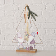 decoratieve standaard willi, kabouter, kerstboom, led, met stand, h 40,00 cm