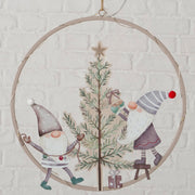 decoratieve hanger willi, kabouter, kerstman, kerstboom, led, l 31,50 cm, h 1,00 cm