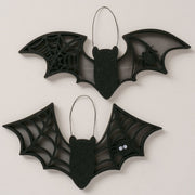 hangende figuur morven, 2 ass., vleermuis, hangvoorziening, h 14,00 cm, l 35,00 cm