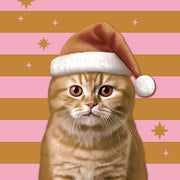 servetten xmas cat 3-laags tissue 33 x 33 cm