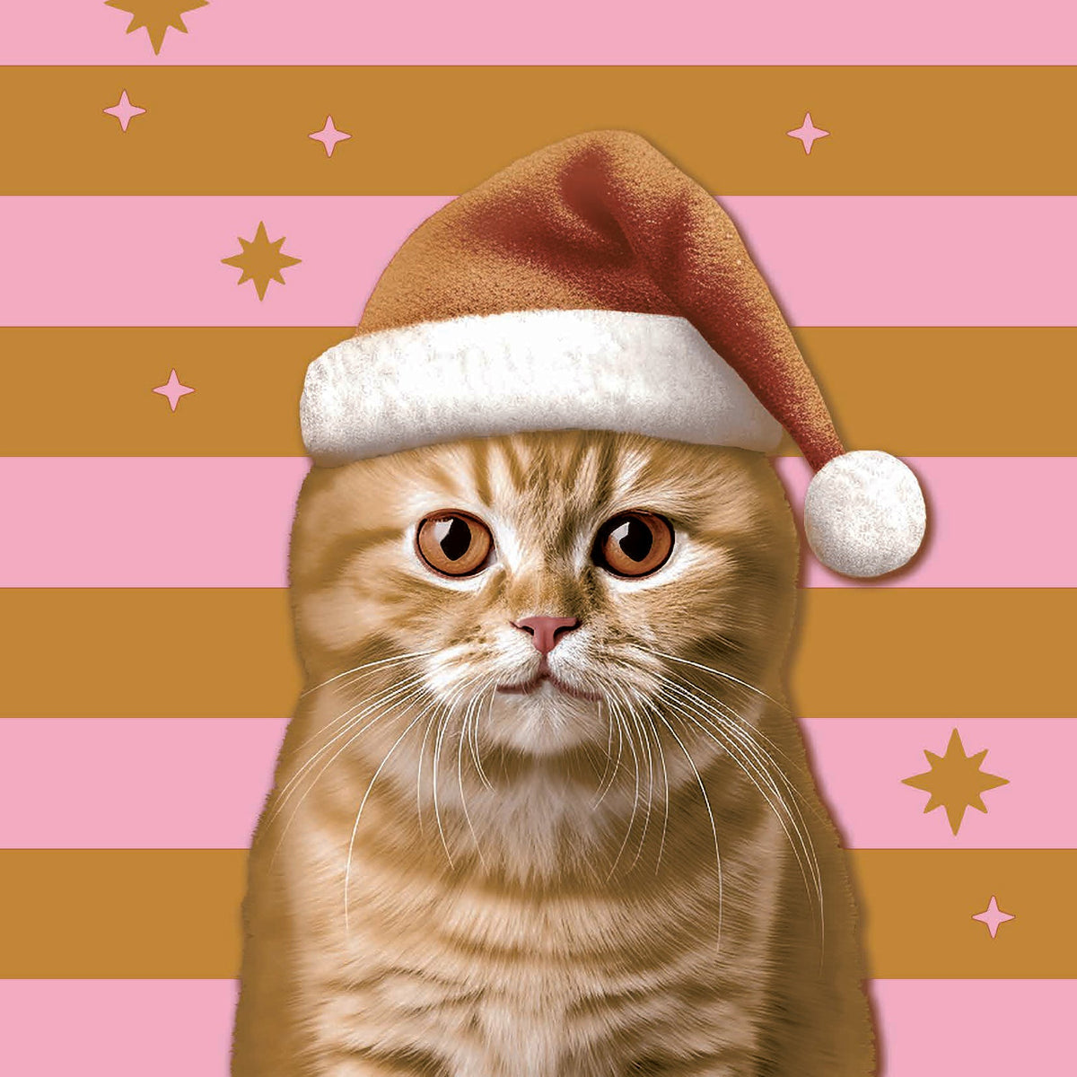 servetten xmas cat 3-laags tissue 33 x 33 cm