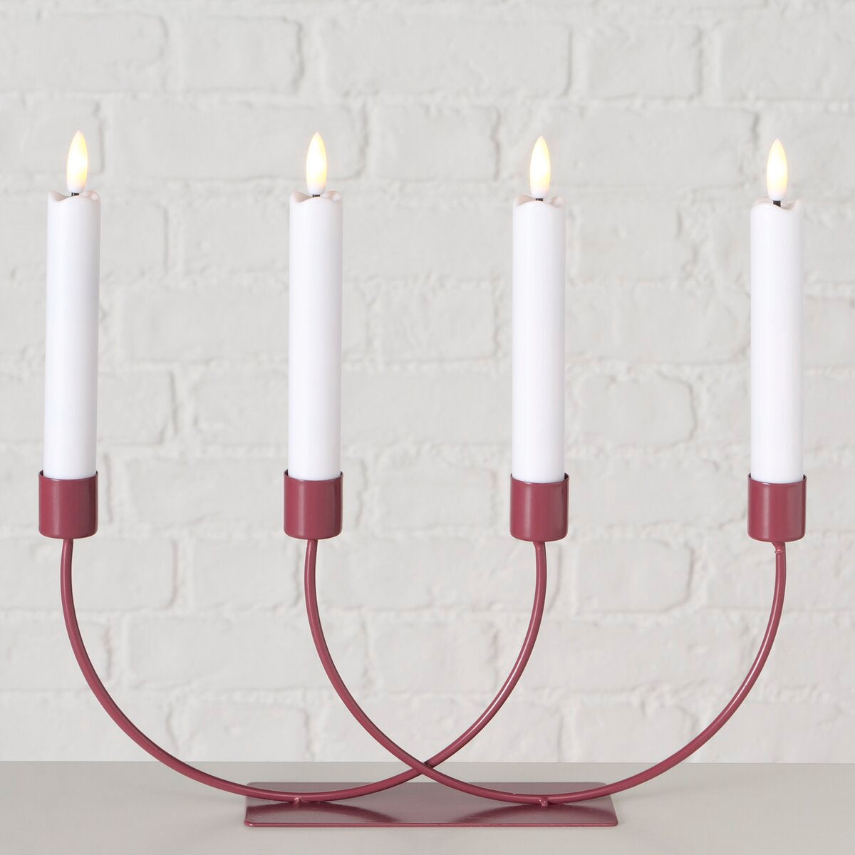 kandelaar solya, 5 dlg., rechthoek, led, h 14,70 cm, l 31,50 cm