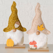 figuur zwirri, 2 ass., kabouter, h 32,00 cm, moeraspijnboom (pinus elliottii), polyester, bg, brn