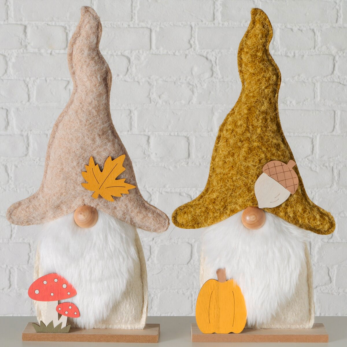 figuur zwirri, 2 ass., kabouter, h 50,00 cm, moeraspijnboom (pinus elliottii), polyester, bg, brn