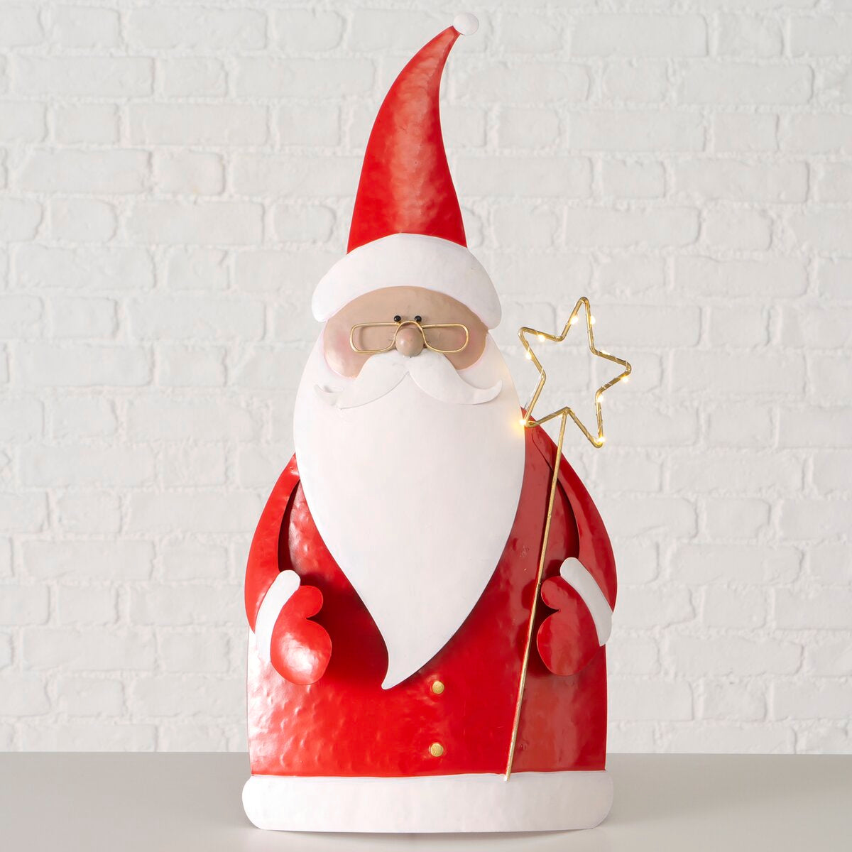 figuur manni, kerstman, led, h 56,50 cm, ijzer