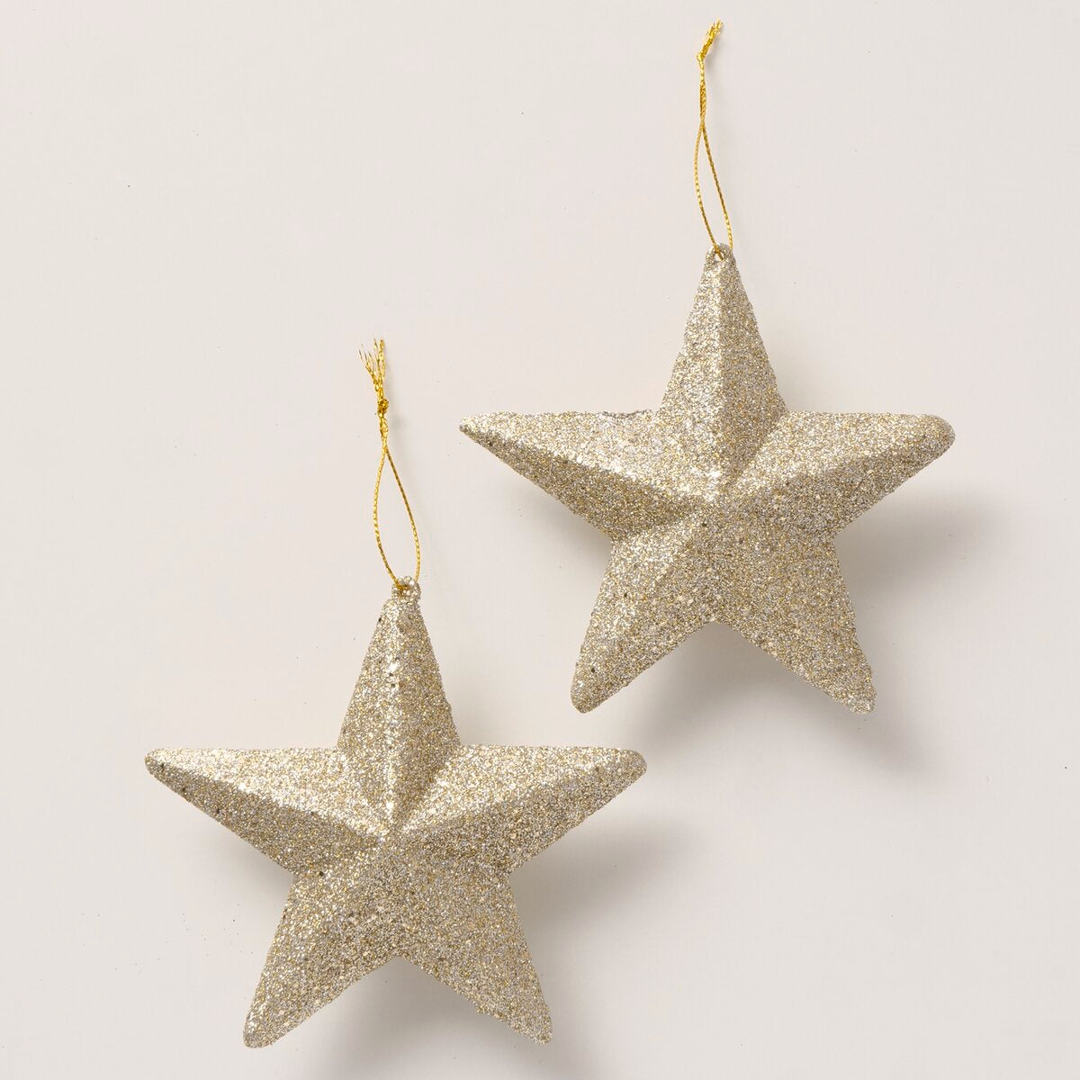 kersthanger estel, 2 dlg., ster, l 12,70 cm, h 13,00 cm, glitter