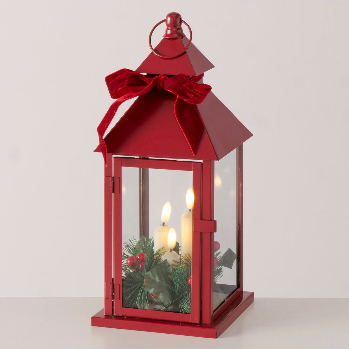 led lantaarn ingar, timer, h 35,00 cm, vierkant, indoor