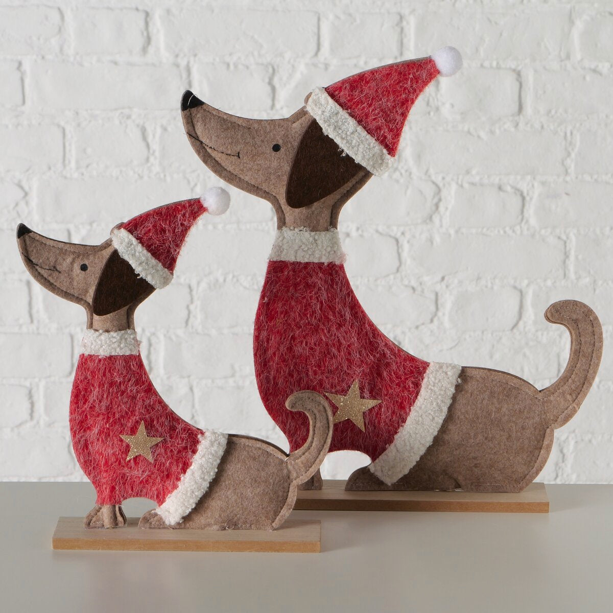 figuur dacky, hond, h 28,00 cm, mdf, ijzer, polyester, rd