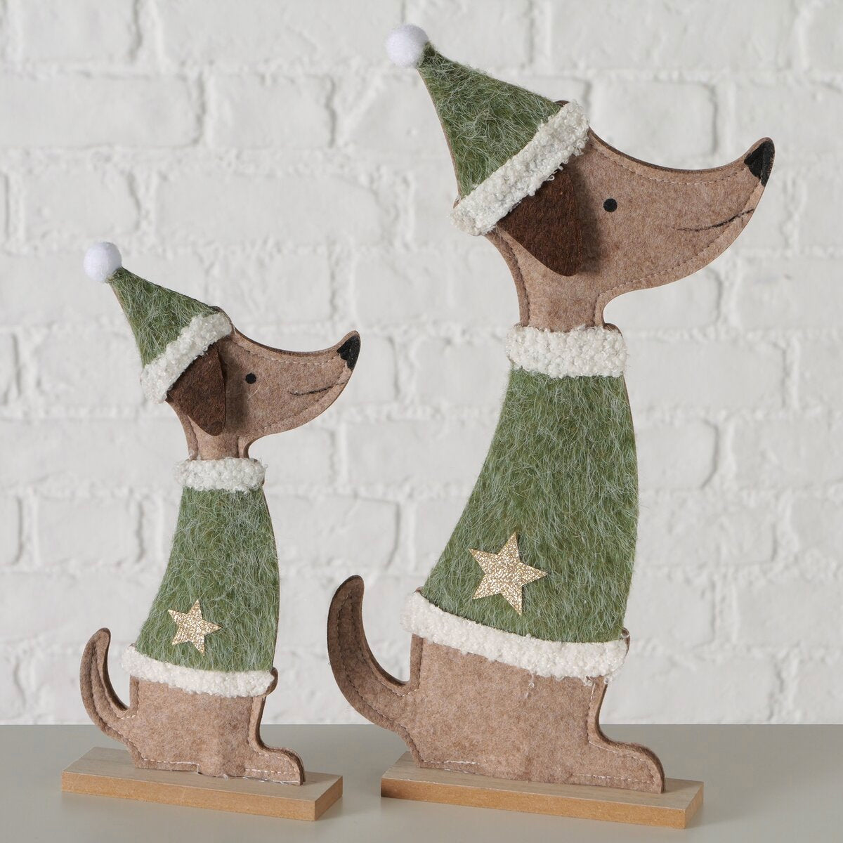 figuur dacky, hond, h 25,00 cm, mdf, ijzer, polyester, grn